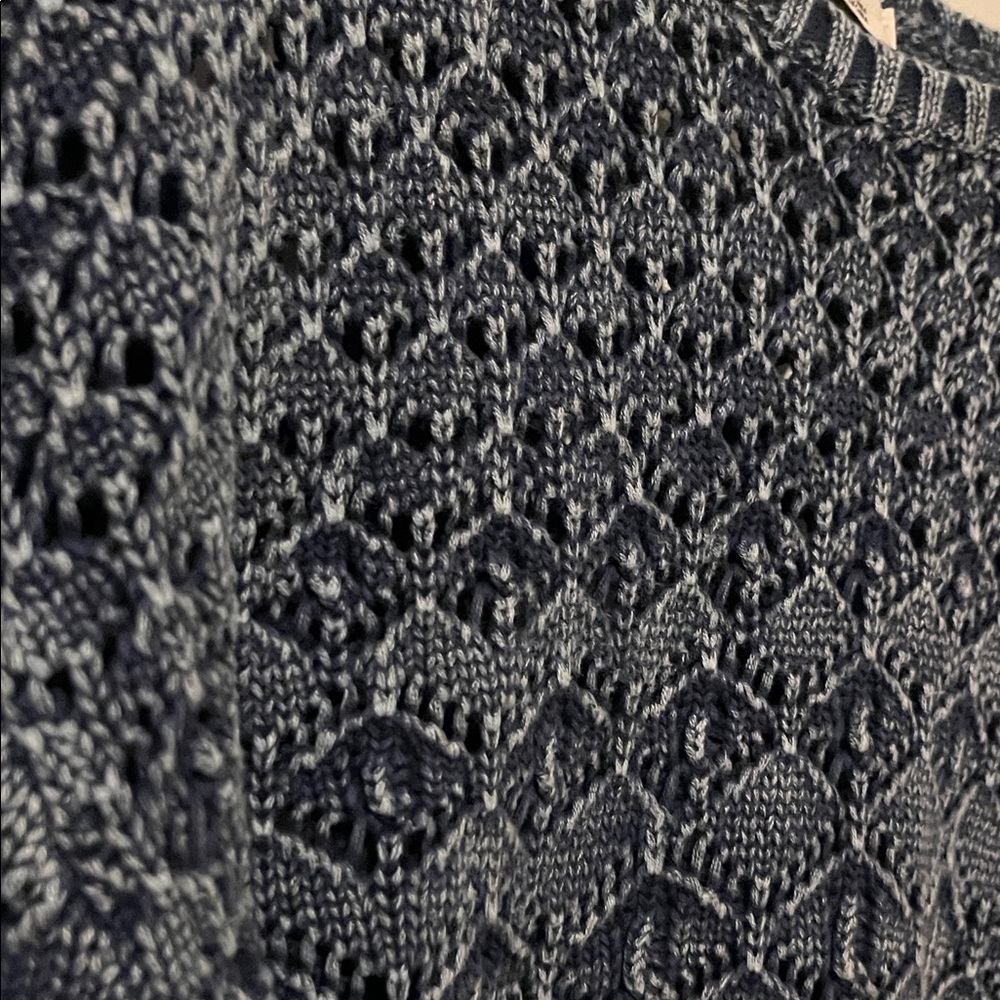 Dex Women's Sweater in Textured Blue - Picture 4 of 6